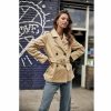 Jackets & Blazers | Freeman T Porter Valencia Short Trench-Coat Woman, Beige