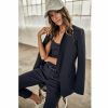 Jackets & Blazers | Freeman T Porter Stessy Polyneo Fitted Blazer Tuxedo Woman, Storm