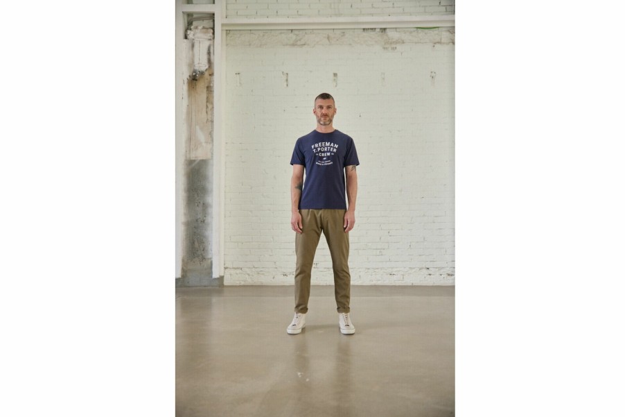 T-Shirts & Polo Shirts | Freeman T Porter Ivander Crew Short Sleeve T-Shirt Man, Anthra