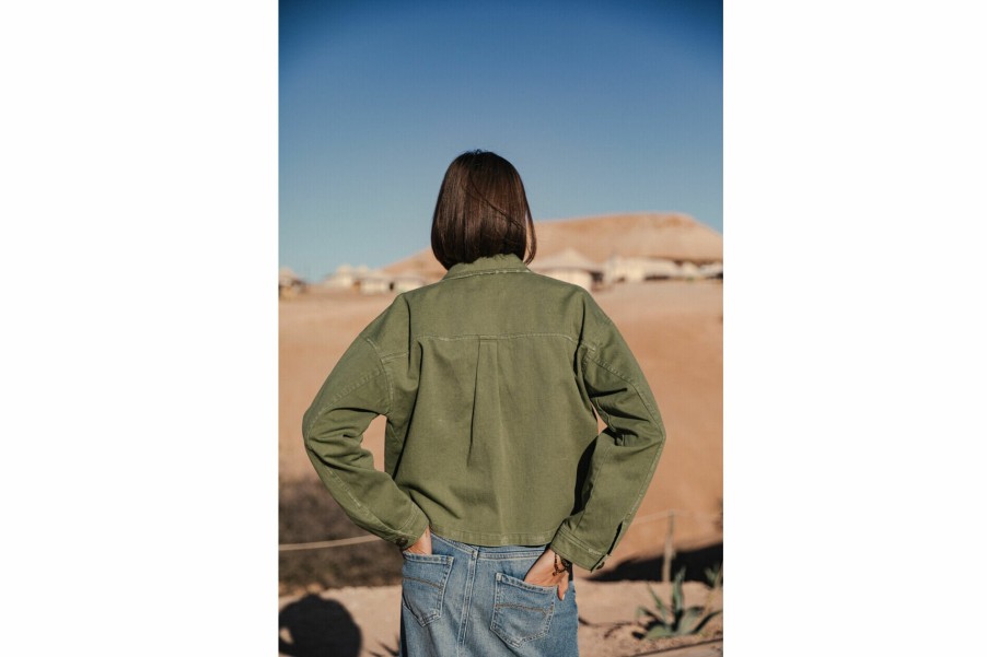 Jackets & Blazers | Freeman T Porter Veronika Short Cargo Jacket Woman, Olivine