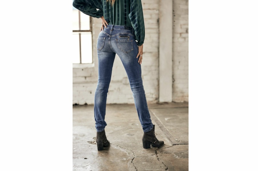 Slim | Freeman T Porter Alexa Slim Slim Jeans Woman, Pacific