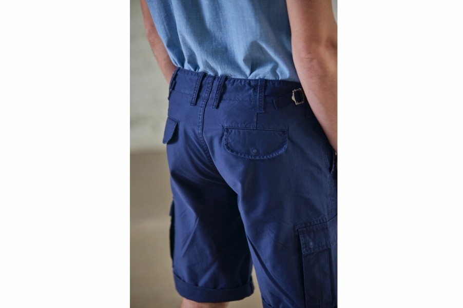 Shorts | Freeman T Porter Oscar Jerrican Straight Cargo Shorts Man, Navy