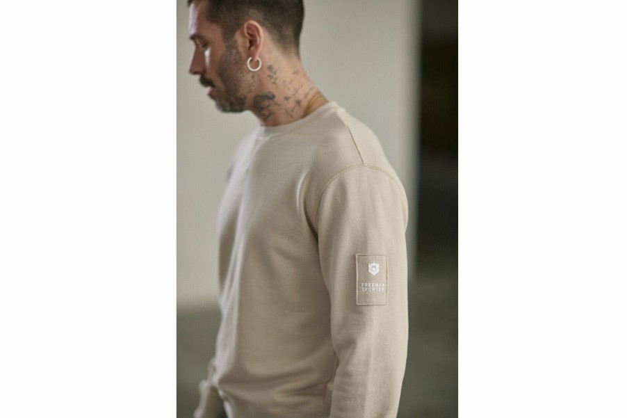 Knitwear & Sweatshirts | Freeman T Porter Baton Snug Straight Sweatshirt Man, Overcast