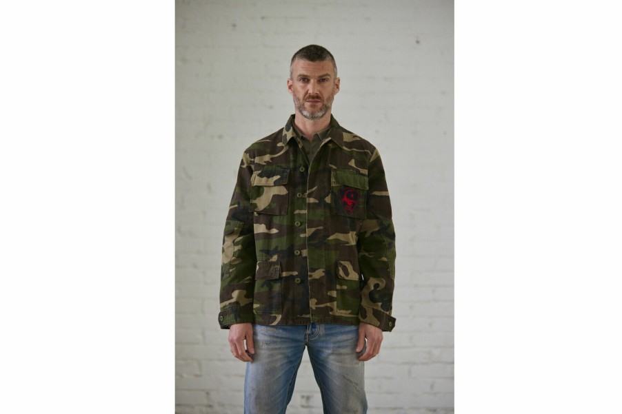 Jackets | Freeman T Porter Marshal Camou Printed Jacket Man, Military Camou