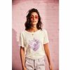 T-Shirts | Freeman T Porter Suria Icon Short Sleeve T-Shirt Woman, Violet Tulle