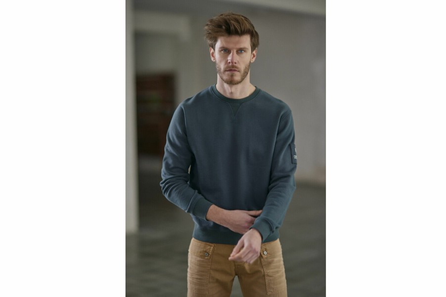 Knitwear & Sweatshirts | Freeman T Porter Baton Snug Straight Sweatshirt Man, Anthra