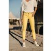 Colored Pants | Freeman T Porter Alexa Cropped New Magic Color Colored Pants Woman, Banana Cream