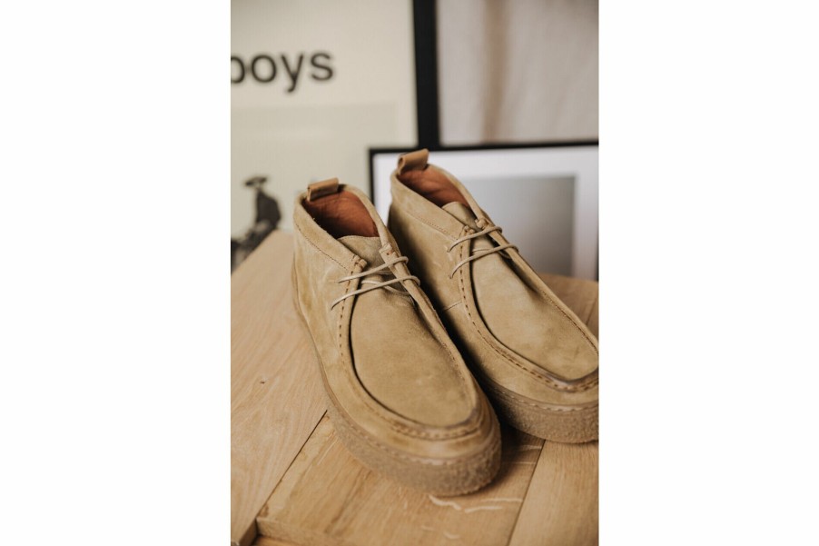 Boots & Sneakers | Freeman T Porter Keo Suede Leather Boots Man, Mushroom