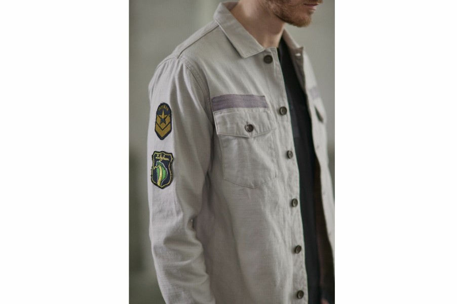 Jackets | Freeman T Porter Camilo Military Military Overshirt Man, Moonstruck