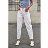 High Waist | Freeman T Porter Edita Andalousia High Waisted Pants Woman, Off White