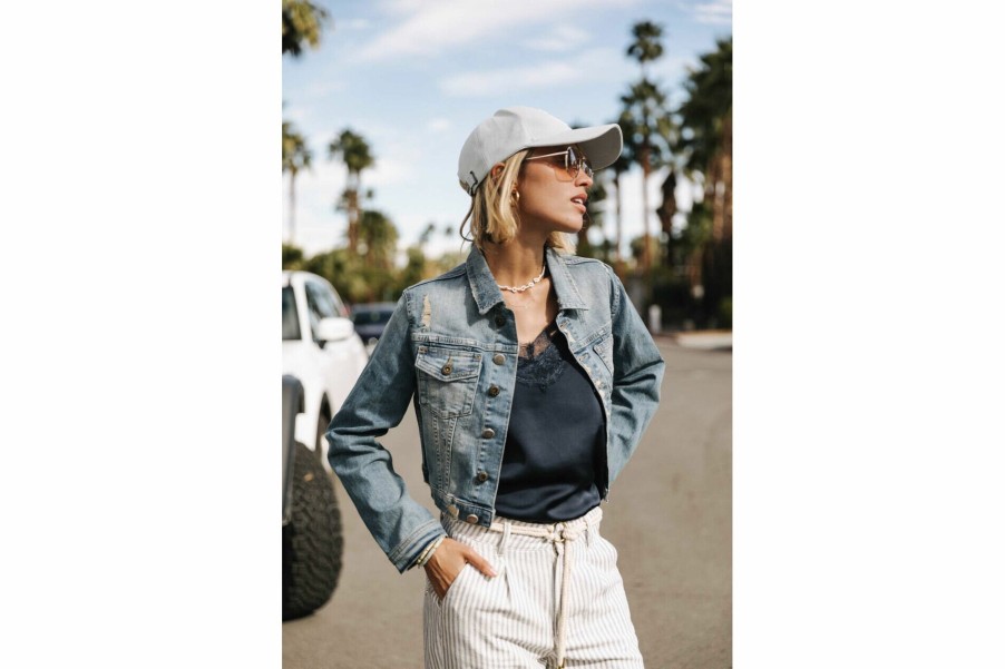 Jackets & Blazers | Freeman T Porter Myriam Denim Jacket Woman, Native