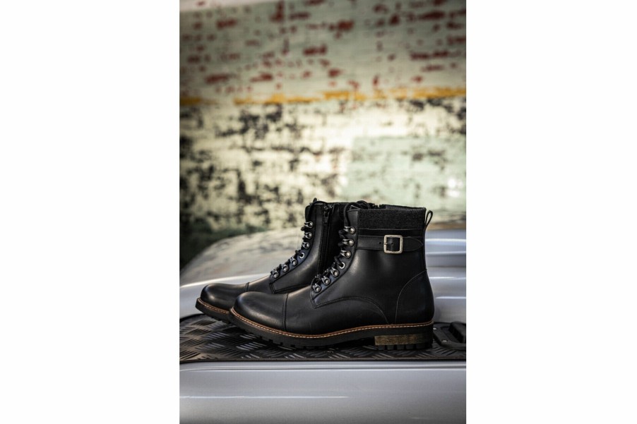 Boots & Sneakers | Freeman T Porter Bram Leather Boots Man, Black