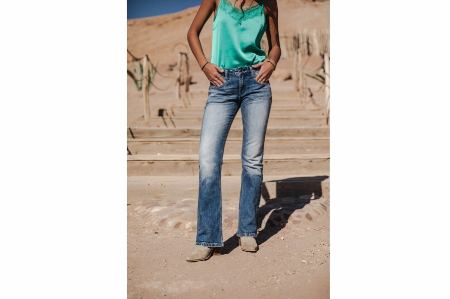 Bootcut | Freeman T Porter Betsy Bootcut Jeans Woman, Valsina Med