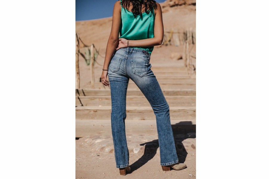 Bootcut | Freeman T Porter Betsy Bootcut Jeans Woman, Valsina Med