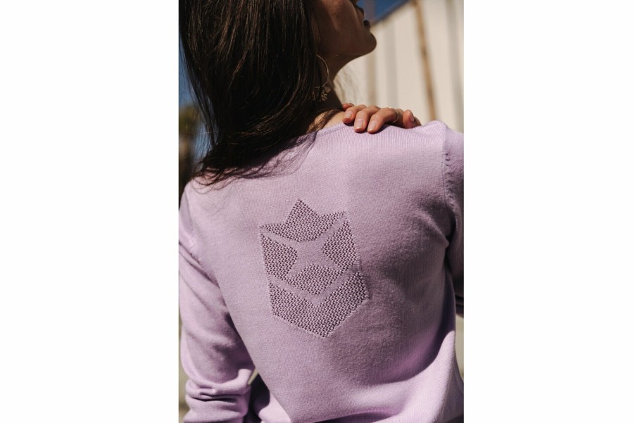 Knitwear | Freeman T Porter Lorelia Fitted Sweater Woman, Purple Rose