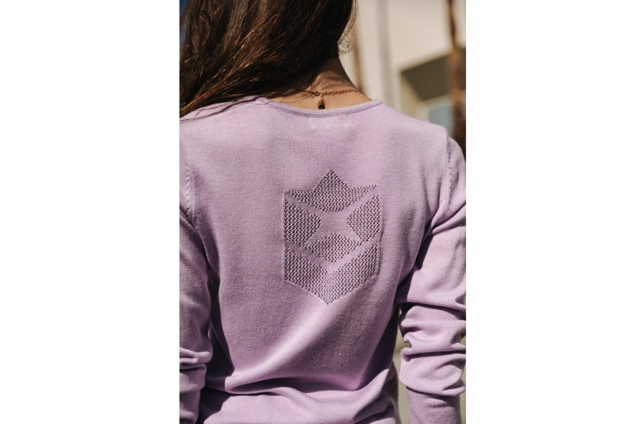 Knitwear | Freeman T Porter Lorelia Fitted Sweater Woman, Purple Rose