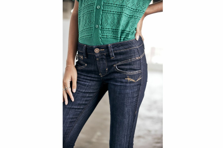 Slim | Freeman T Porter Alexa Slim Jeans Woman, Eclipse