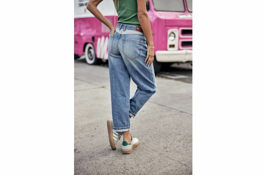 High Waist | Freeman T Porter Maeva Boyfriend Jeans Woman, Sister