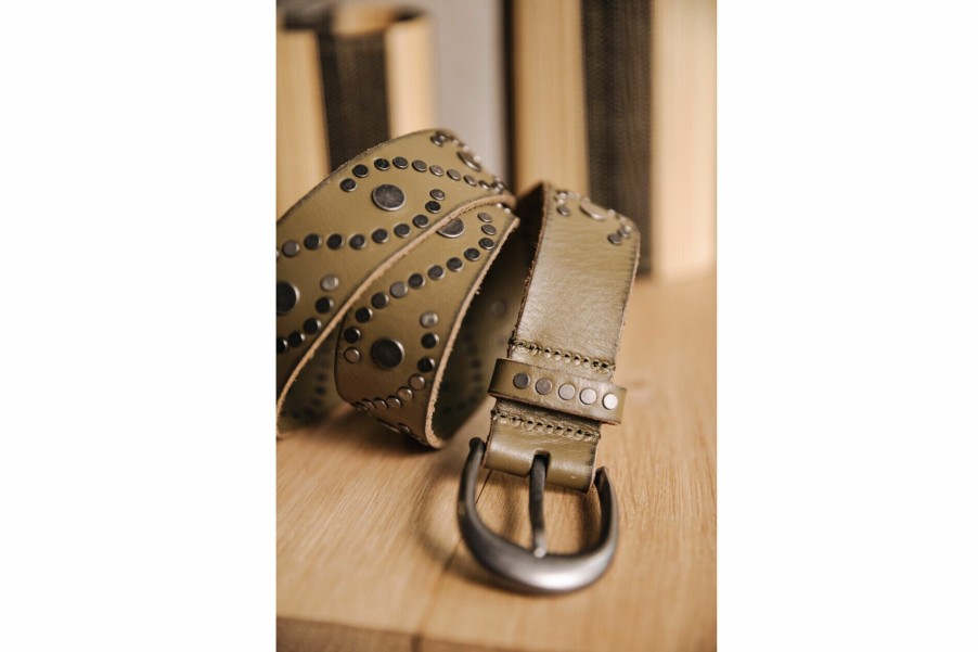 Belts | Freeman T Porter Serra Leather Belt Woman, Khaki