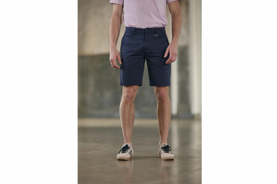 Shorts | Freeman T Porter Gino Short Spike Slim Chino Shorts Man, Navy