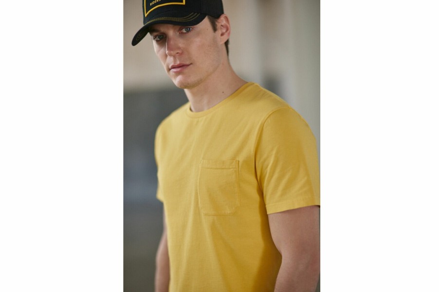 T-Shirts & Polo Shirts | Freeman T Porter Flavio Illinois Short Sleeve Shirt Man, Old Gold