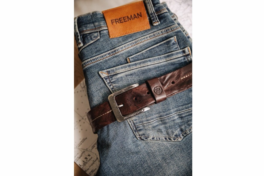 Belts | Freeman T Porter Tibby Leather Belt Man, Brown