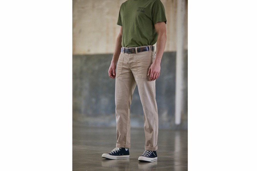 Canvas Pants | Freeman T Porter Perso Workwear Pants Man, Light Beige