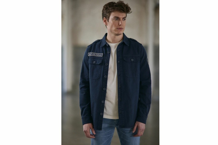 Jackets | Freeman T Porter Raven Scrapper Straight Military Jacket Man, Storm