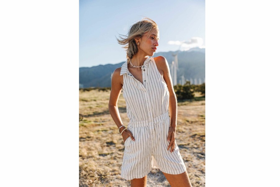 Jumpsuits & Overalls | Freeman T Porter Aryel Monterey Striped Dungaree Woman, Original