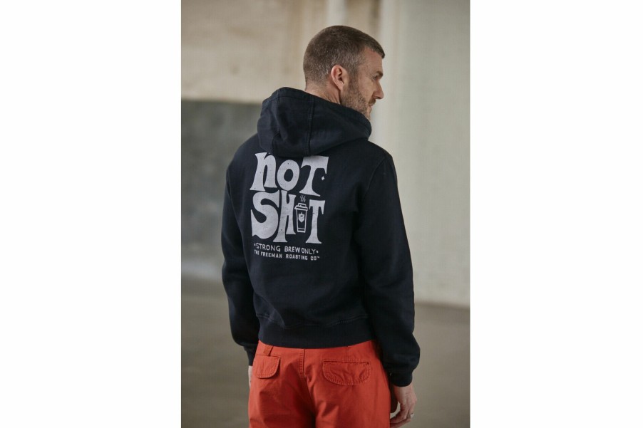 Knitwear & Sweatshirts | Freeman T Porter Nohan Hot Shot Hoodie Sweatshirt Man, Anthra