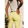 Colored Pants | Freeman T Porter Claudia Felicita Chino Pants Woman, Sunny Lime