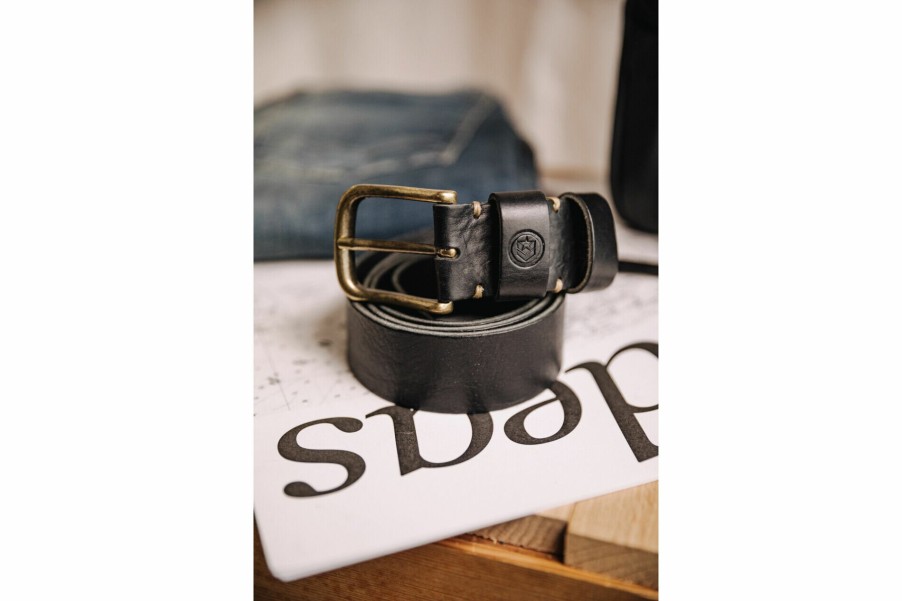 Belts | Freeman T Porter Thanos Leather Belt Man, Black