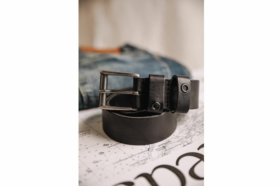 Belts | Freeman T Porter Arsene Leather Belt Man, Black