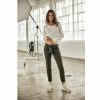 Colored Pants | Freeman T Porter Claudia Felicita Chino Pants Woman, Forest Night