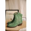 Shoes | Freeman T Porter Laurene Suede Leather Boots Woman, Sage Green