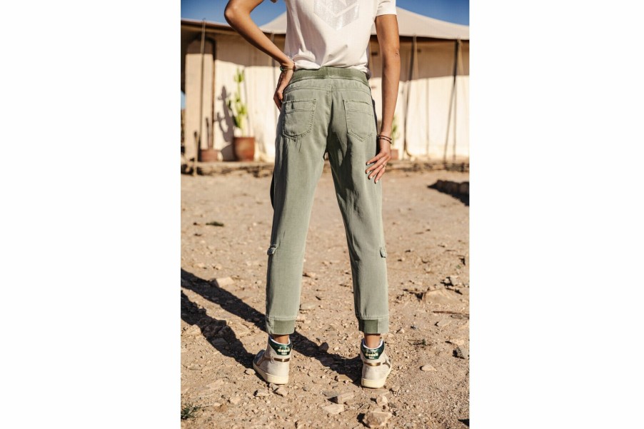 City | Freeman T Porter Celine Jazz Cargo Pants Woman, Lily Pad