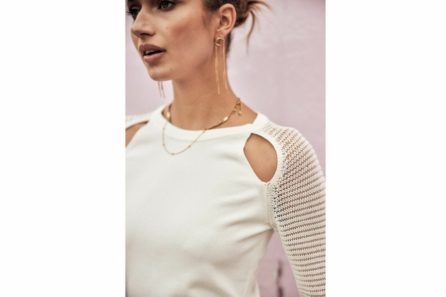 Knitwear | Freeman T Porter Pheel Fitted Sweater Woman, White