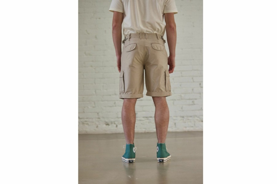 Shorts | Freeman T Porter Oscar Jerrican Straight Cargo Shorts Man, Overcast