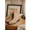 Shoes | Freeman T Porter Laurene Suede Studs Leather Boots Woman, Cappuccino