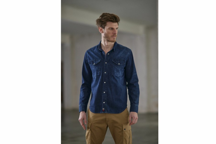 Shirts | Freeman T Porter Rick Denim Jeans Shirt Man, Bolsa