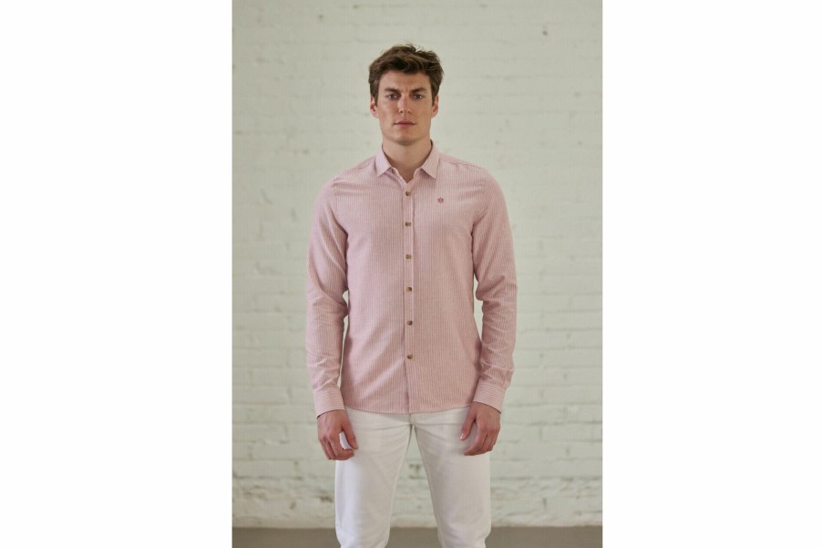 Shirts | Freeman T Porter Yoris Tokka Slim Fit Shirt Man, Dusty Rose