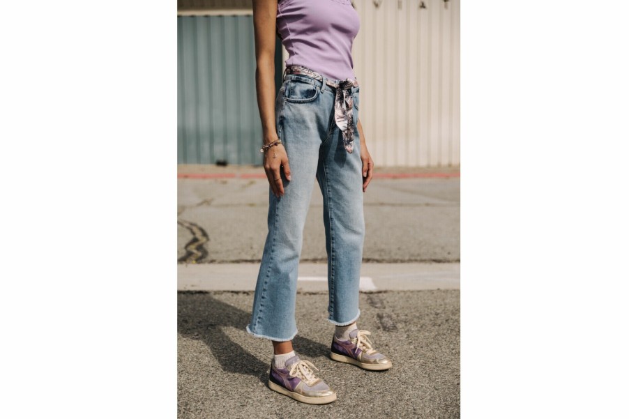 Bootcut | Freeman T Porter Norma Bootcut Cropped Jeans Woman, Palermo Med