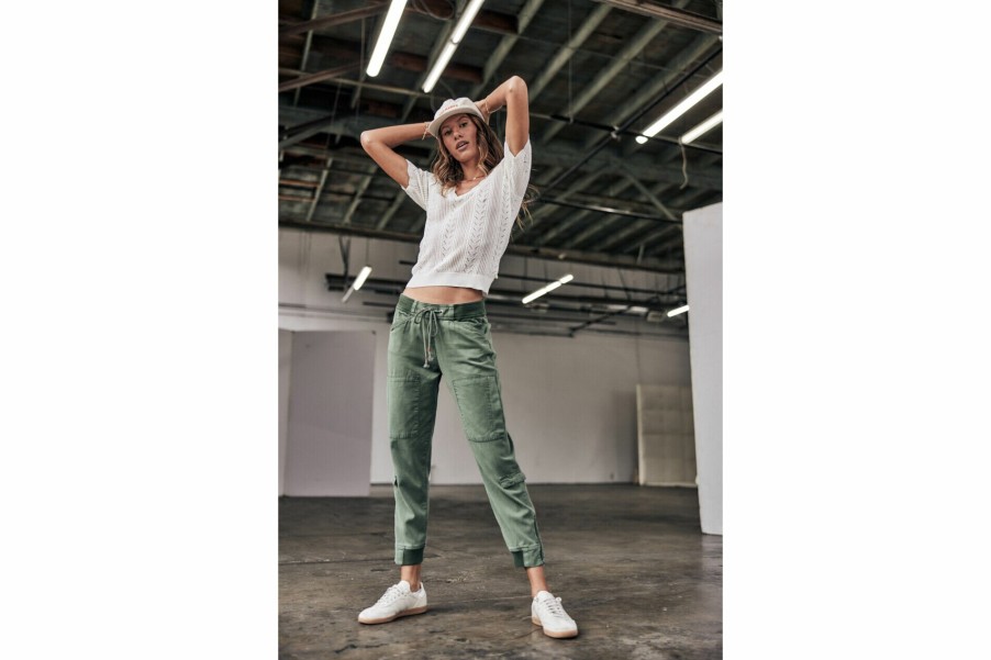 City | Freeman T Porter Celine Jazz Cargo Pants Woman, Laurel Wreath