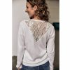 Knitwear | Freeman T Porter Parcia Lace Fitted Sweater Woman, White