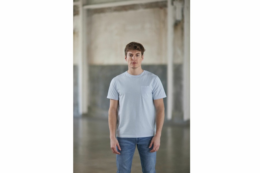 T-Shirts & Polo Shirts | Freeman T Porter Flavio Illinois Short Sleeve Shirt Man, Blue Sky