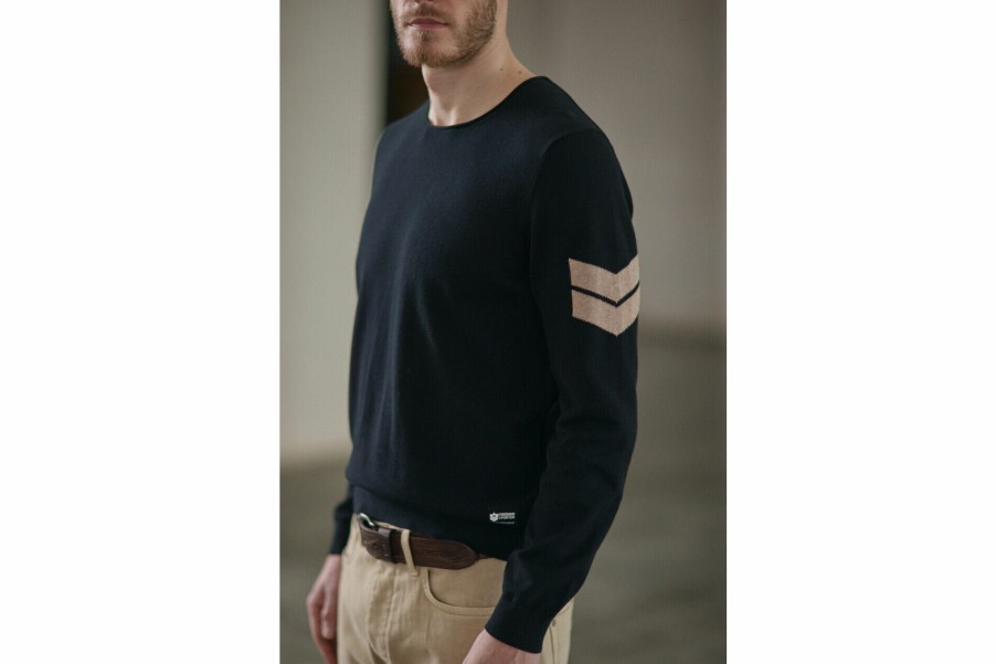 Knitwear & Sweatshirts | Freeman T Porter Sonny Conwy Straight Sweater Man, Black