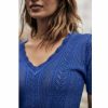 Knitwear | Freeman T Porter Polane Fitted Sweater Woman, Princess Blue