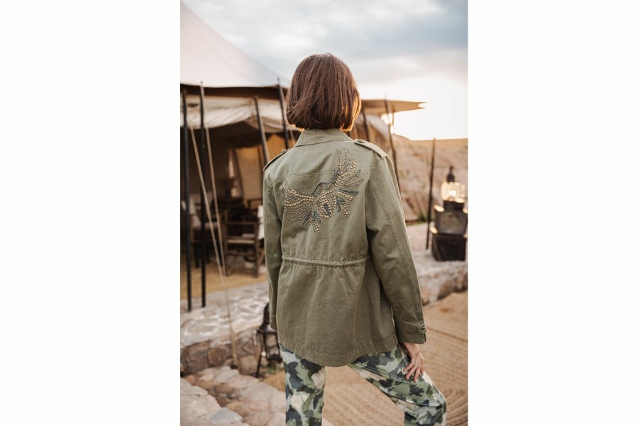 Jackets & Blazers | Freeman T Porter Maylis Wild Safari Jacket Woman, Light Khaki