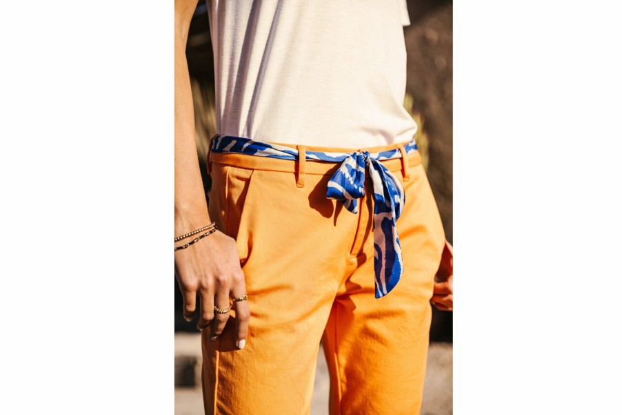 City | Freeman T Porter Claudia Felicita Chino Pants Woman, Tangerine Tango