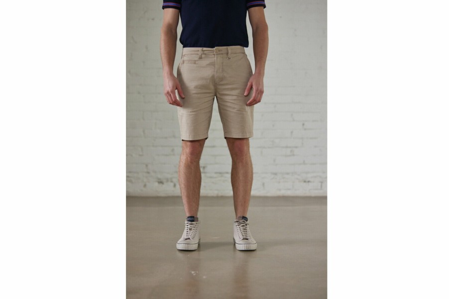 Shorts | Freeman T Porter Gino Short Spike Slim Chino Shorts Man, Overcast